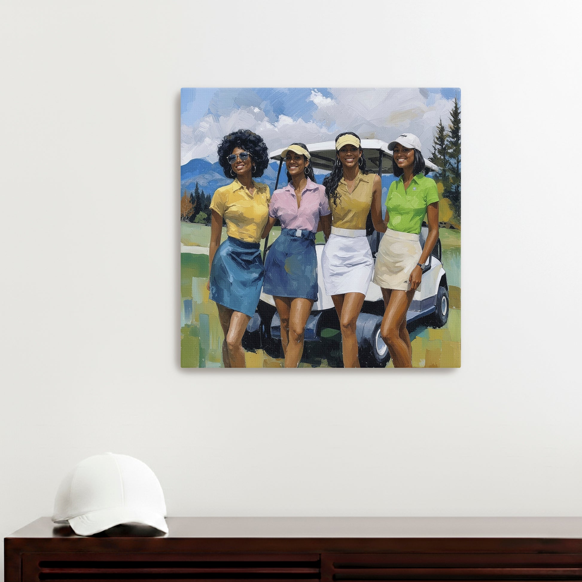 Fairway Friends  Placeholder AR 1x1 Unframed Canvas 20x20