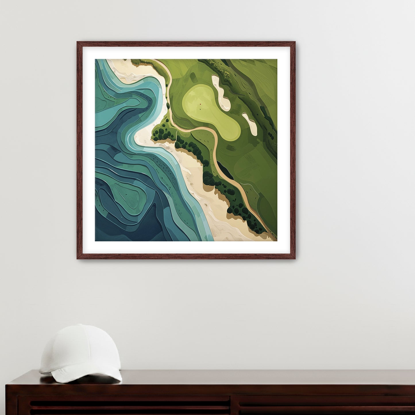 Ocean's Edge Placeholder AR 2x3 Framed Paper Espresso 20x20