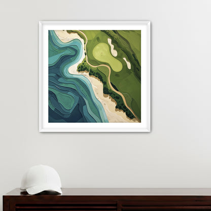 Ocean's Edge Placeholder AR 2x3 Framed Paper White 20x20