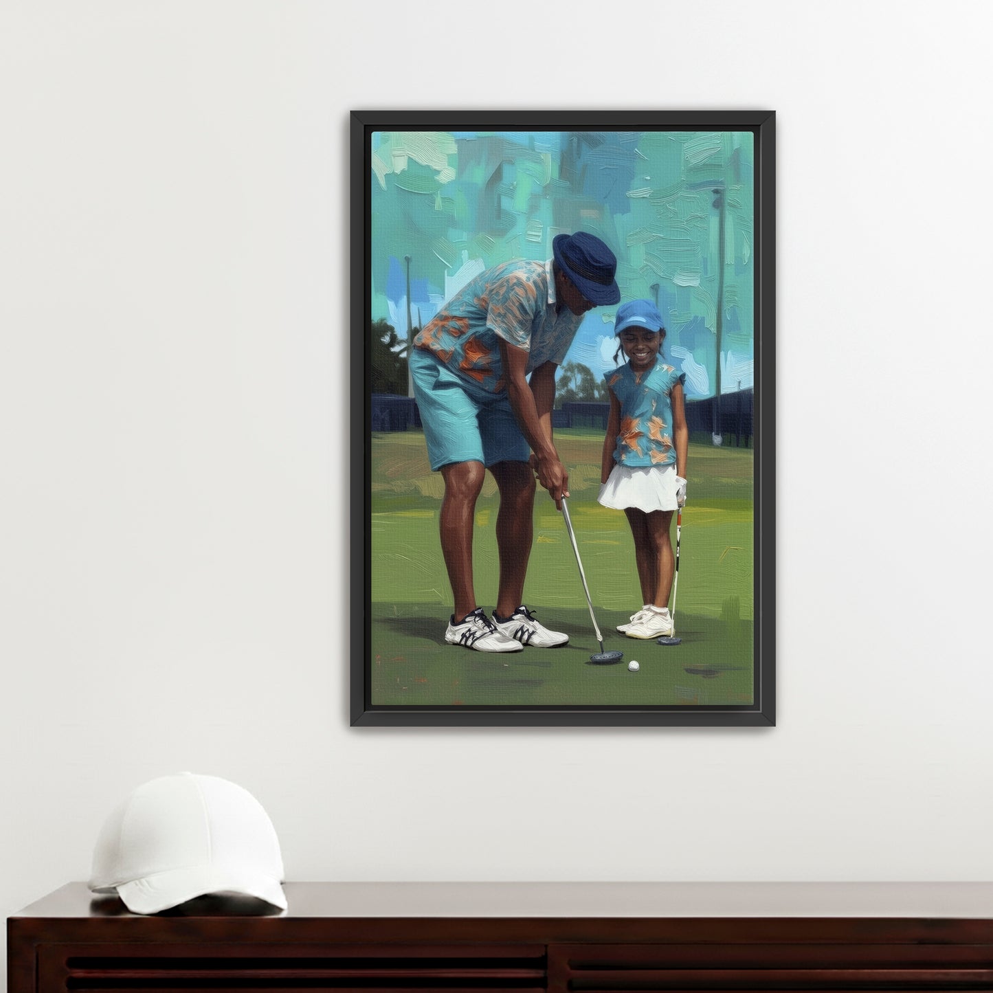 Side by Side  Placeholder AR 2x3 Framed Canvas Black 16x24