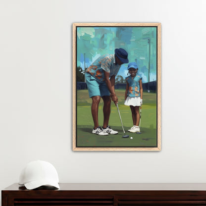 Side by Side  Placeholder AR 2x3 Framed Canvas Oak 16x24