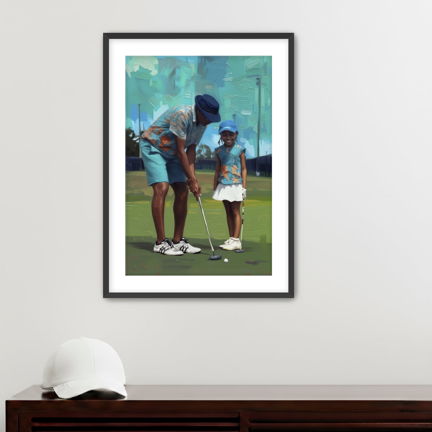 Side by Side  Placeholder AR 2x3 Framed Paper Black 16x24