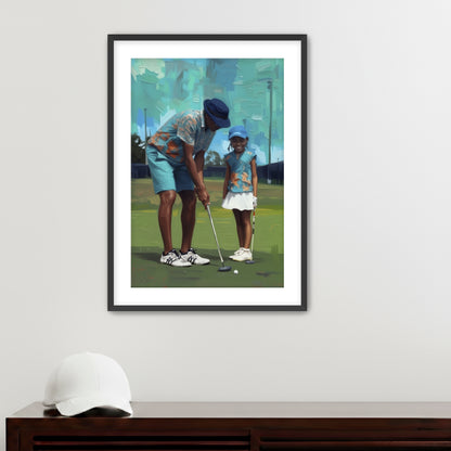 Side by Side  Placeholder AR 2x3 Framed Paper Black 16x24