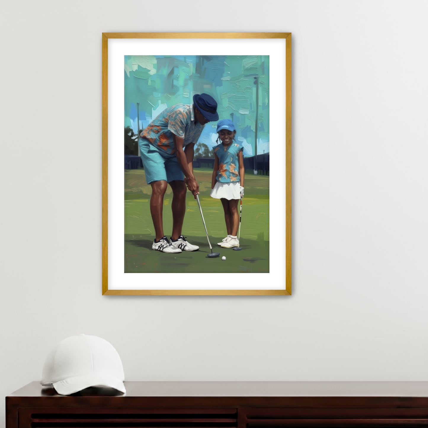 Side by Side  Placeholder AR 2x3 Framed Paper Gold 16x24