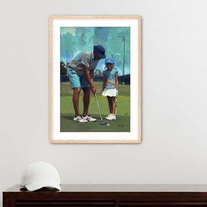 Side by Side  Placeholder AR 2x3 Framed Paper Oak 16x24