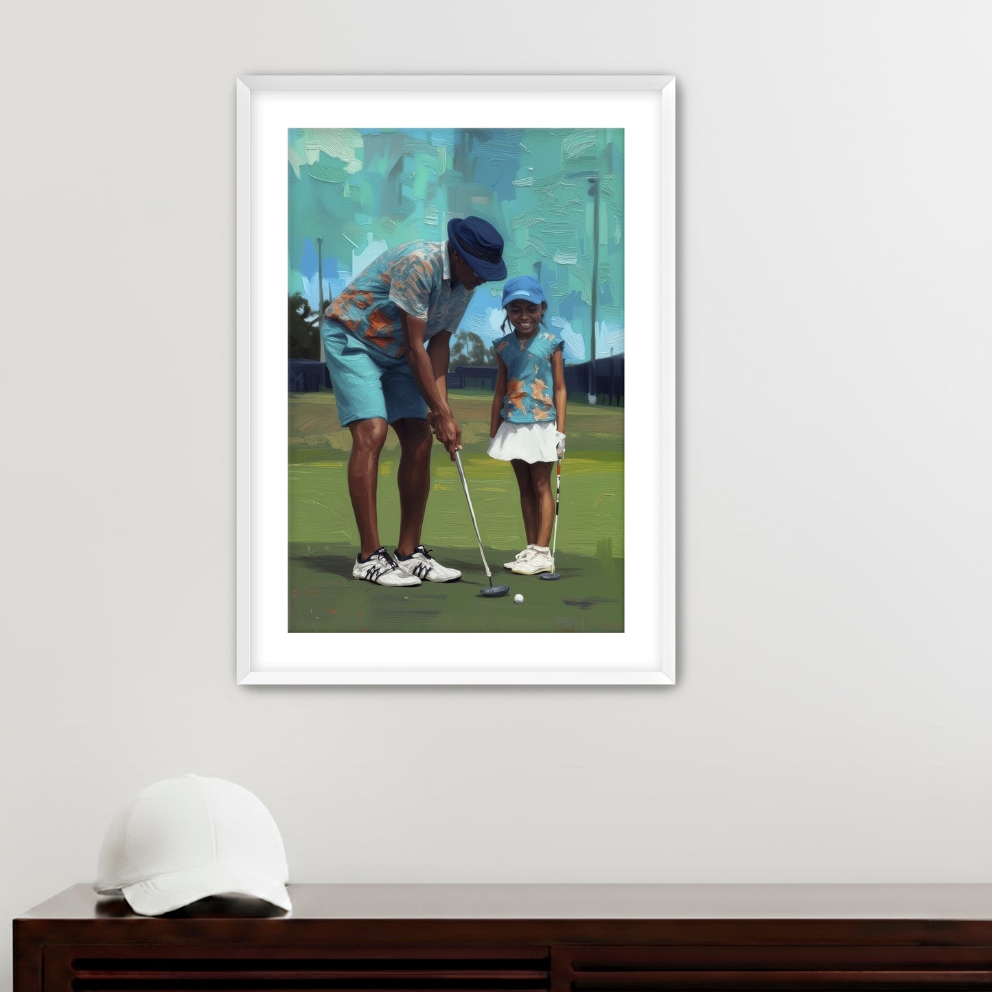 Side by Side  Placeholder AR 2x3 Framed Paper White 16x24